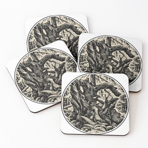 Item preview, Uprooted Tree Roots | Forest Ink Art designed and sold by Linoluca.