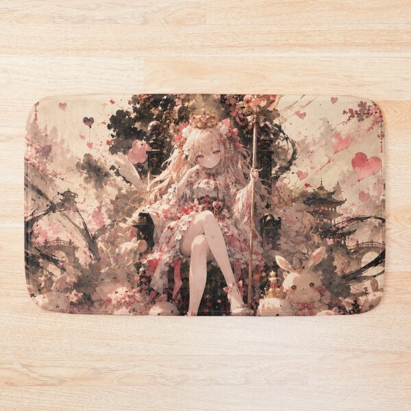 Item preview, Copy of Cyber Oiran in Teal Kimono – Japanese Fantasy Art designed and sold by Japan-kanji-ya.