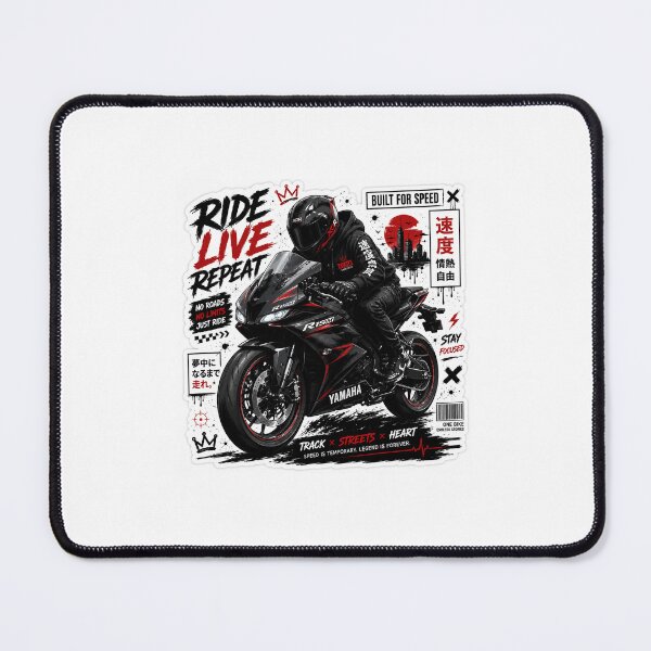 Item preview, Ride ----> Live ----> Repeat Rider Sticker designed and sold by OPedits.