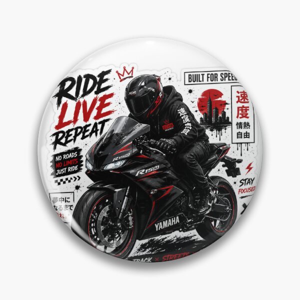 Item preview, Ride ----> Live ----> Repeat Rider Sticker designed and sold by OPedits.
