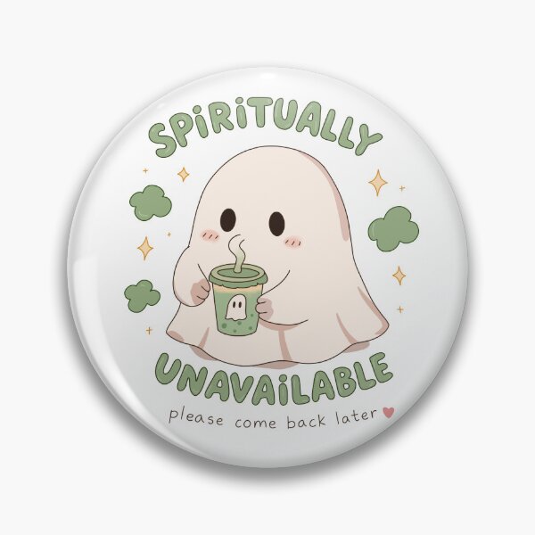 Item preview, Spiritually Unavailable Ghost - Funny Matcha Boba Ghost, Cute Kawaii Introvert Design designed and sold by Wishcraft Co..
