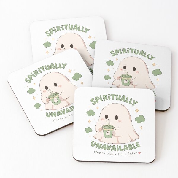 Item preview, Spiritually Unavailable Ghost - Funny Matcha Boba Ghost, Cute Kawaii Introvert Design designed and sold by Wishcraft Co..