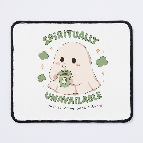 Item preview, Spiritually Unavailable Ghost - Funny Matcha Boba Ghost, Cute Kawaii Introvert Design designed and sold by Wishcraft Co..