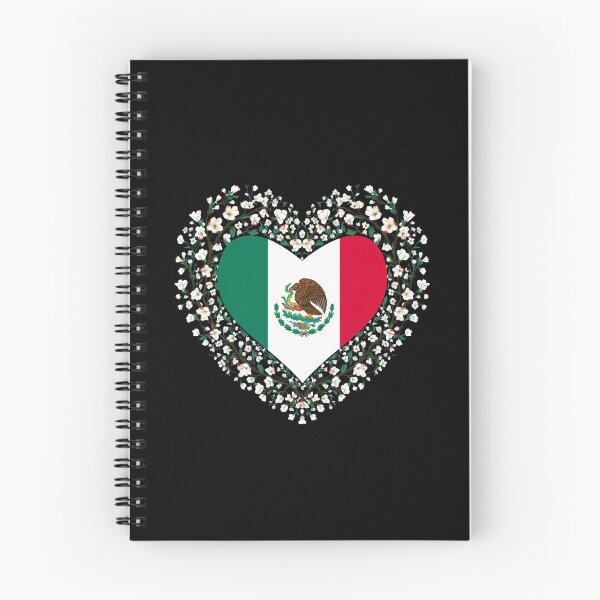 Item preview, Mexico Flag Heart Cherry Blossom Art designed and sold by Oddifys.