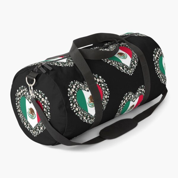 Item preview, Mexico Flag Heart Cherry Blossom Art designed and sold by Oddifys.