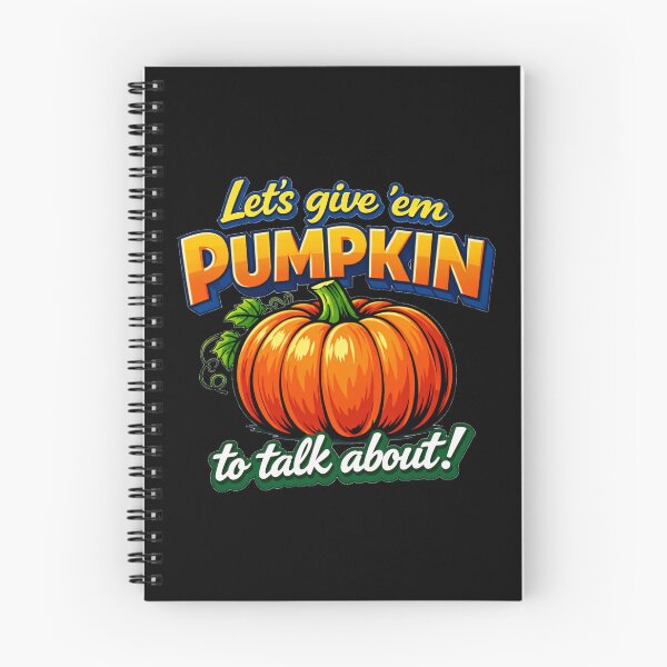Item preview, Lets Give Em Pumpkin To Talk About Green Script Fall Pun designed and sold by DeliaDesignsCo.