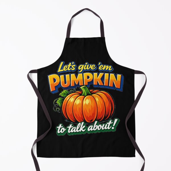 Item preview, Lets Give Em Pumpkin To Talk About Green Script Fall Pun designed and sold by DeliaDesignsCo.