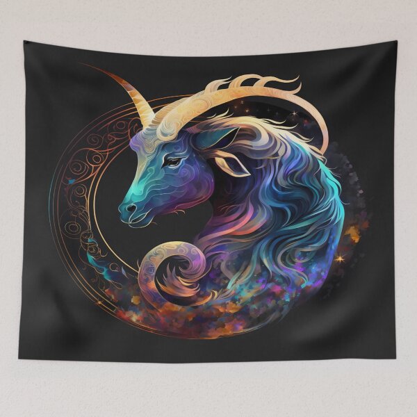 Item preview, Zodiac Duvet Cover | Astrology Bedding | Capricorn Bedroom Decor | Celestial Zodiac Collection designed and sold by DigiArt8Design.