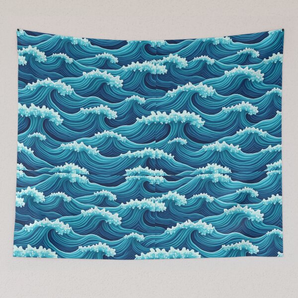 Item preview, Ocean Waves Pattern Sea Surfer designed and sold by sportfantees.