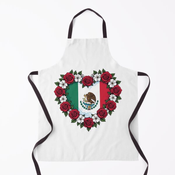 Item preview, Mexico Flag Heart Roses Wreath designed and sold by Oddifys.