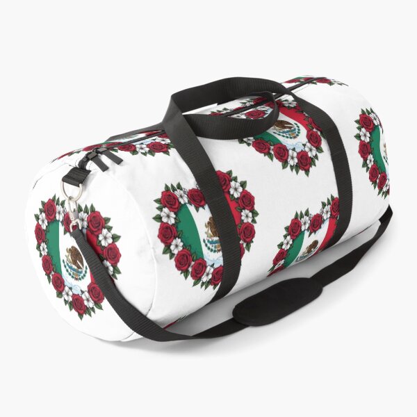 Item preview, Mexico Flag Heart Roses Wreath designed and sold by Oddifys.