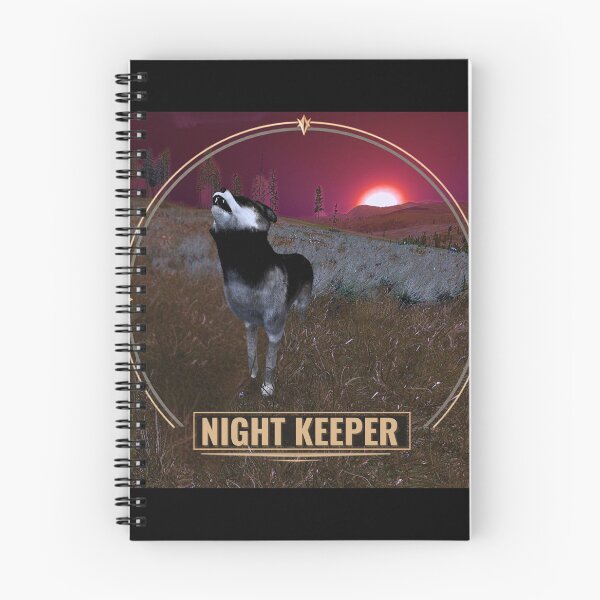 Item preview, Wolf Howling at Blood Moon designed and sold by TheNightKeepersTale.