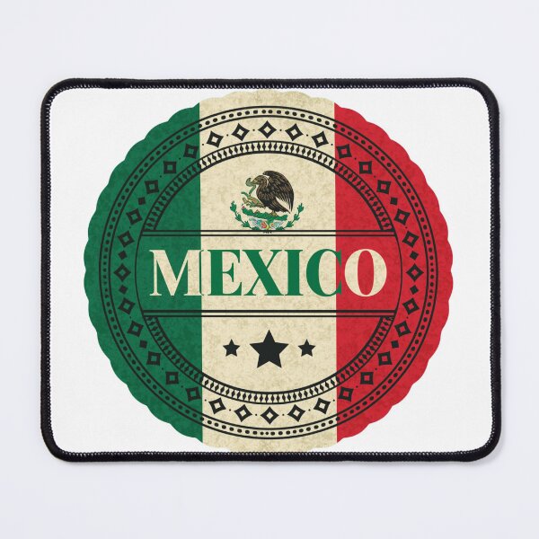 Item preview, Vintage Mexico Flag Badge Art designed and sold by Oddifys.