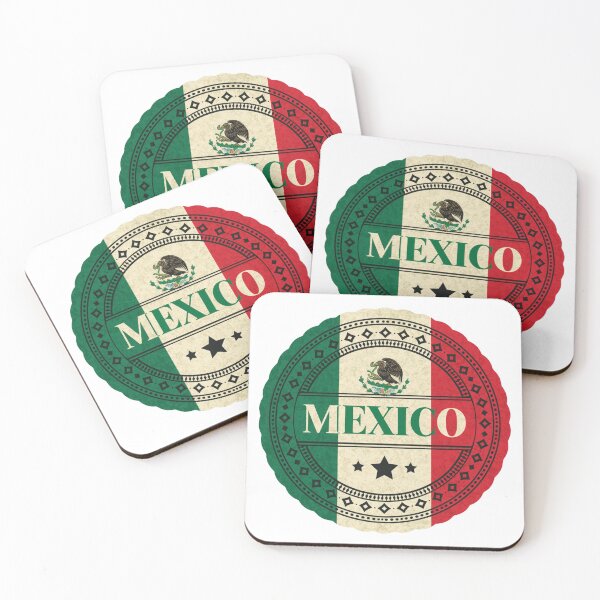 Item preview, Vintage Mexico Flag Badge Art designed and sold by Oddifys.