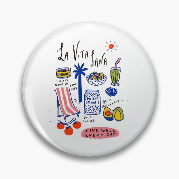 Item preview, La Vita Sana - Healthy Mediterranean Summer Lifestyle - Daily Omega 3 designed and sold by Ramona-Gliga.