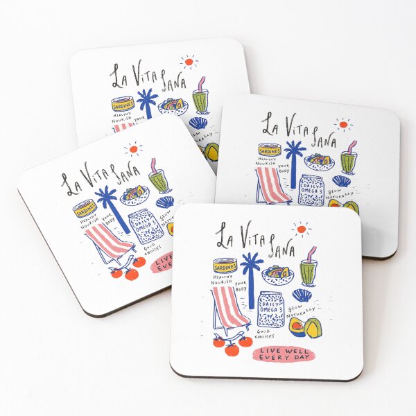 Item preview, La Vita Sana - Healthy Mediterranean Summer Lifestyle - Daily Omega 3 designed and sold by Ramona-Gliga.