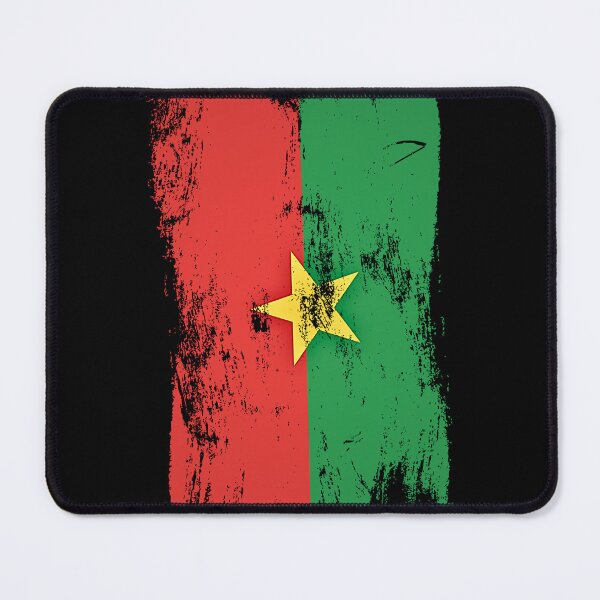 Item preview, Burkina Faso Flag Distressed Paint Brush Stroke designed and sold by Danny-Arts1.