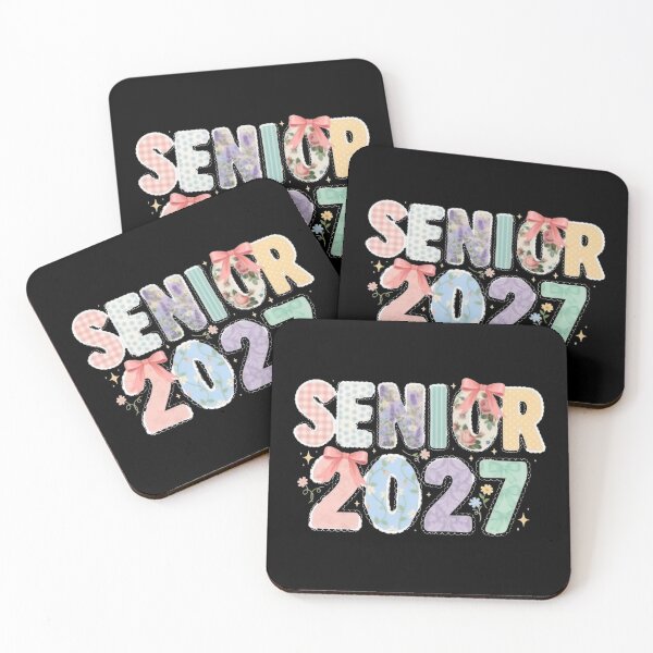 Item preview, Senior 2027 Cute Coquette Floral Letters Pink Bow Pastel Graduation Class of 2027  designed and sold by Zizo-DR44.