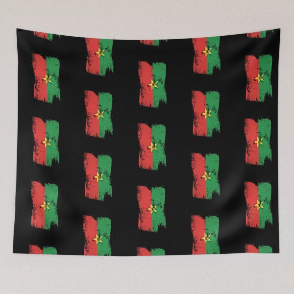 Item preview, Burkina Faso Flag Distressed Paint Brush Stroke designed and sold by Danny-Arts1.