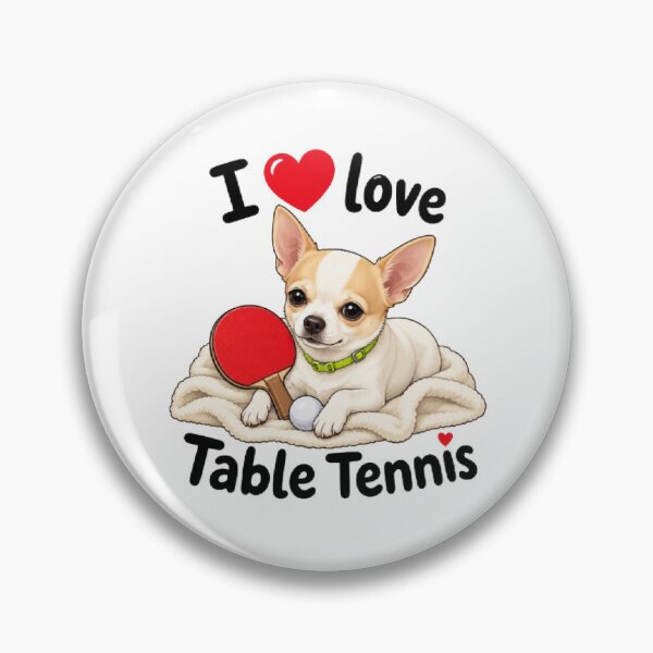 Item preview, Cute Chihuahua Playing Table Tennis designed and sold by RaulWeirdAndFun.