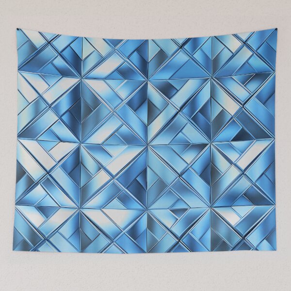 Item preview, Icy Blue And Silvery-White Trendy Pattern Design designed and sold by DEC02.