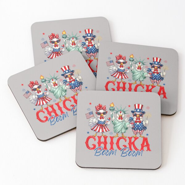 Item preview, Chicka Boom Boom Funny Chicken Patriotic 4th of July designed and sold by mjohnson9.