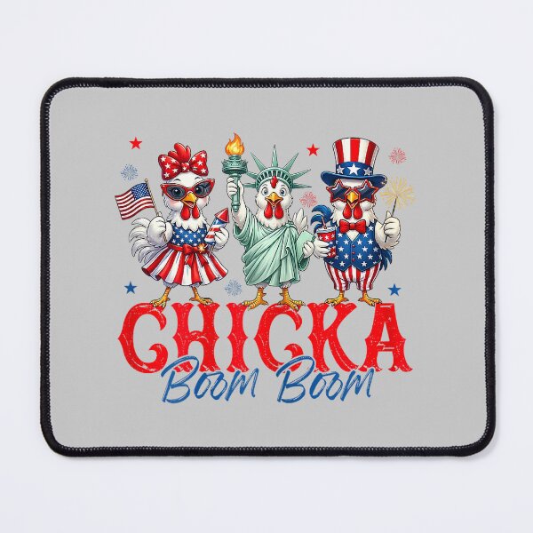 Item preview, Chicka Boom Boom Funny Chicken Patriotic 4th of July designed and sold by mjohnson9.
