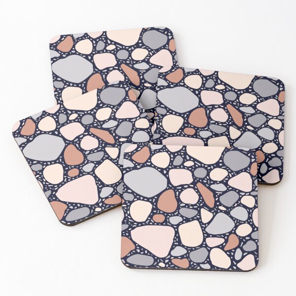 Item preview, Terracotta Hues And Creamy Soft Grays Terrazzo Pattern designed and sold by DEC02.