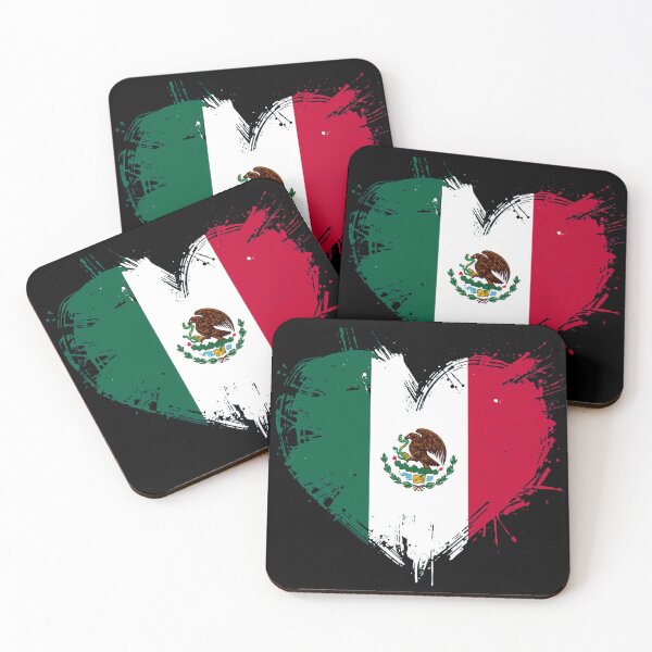 Item preview, Mexico Flag Paint Splash Heart designed and sold by Oddifys.