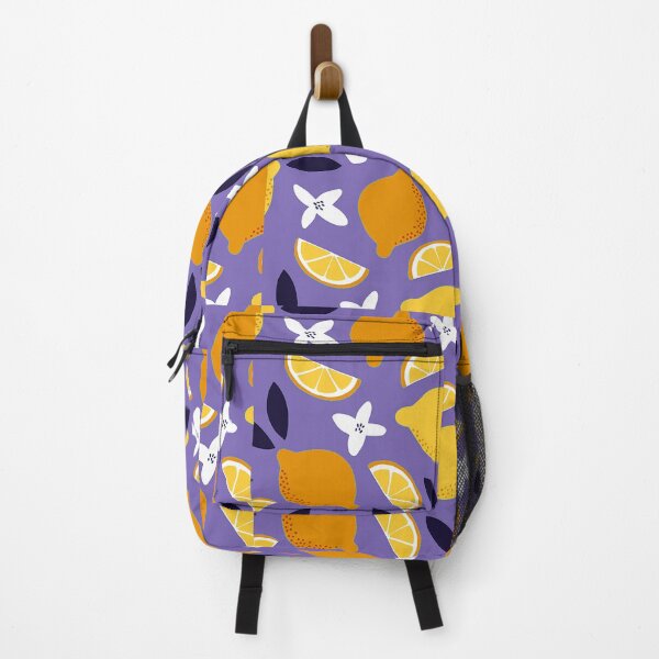 Item preview, Oranges And Lemons Trendy Fruit Pattern On Purple designed and sold by DEC02.