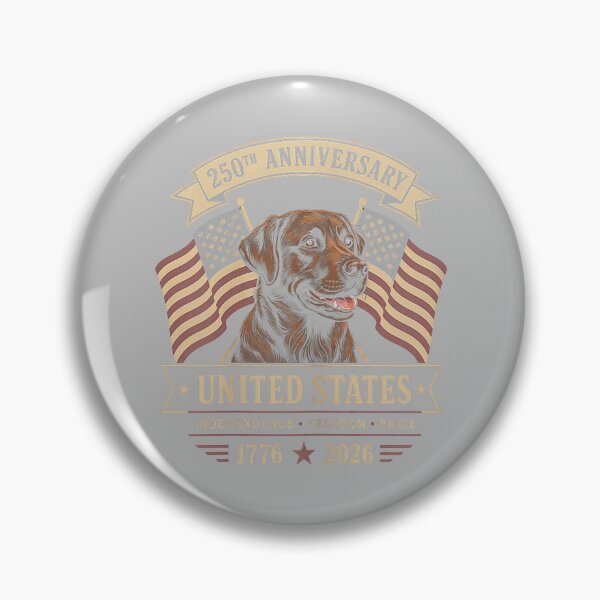 Item preview, Chocolate Labrador 250 Years Anniversary USA designed and sold by mjohnson9.