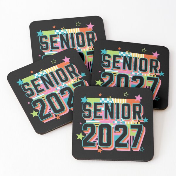 Item preview, Senior 2027 Retro Colorful Typography Vintage 80s Graduation Class of 2027 Graphic Tee designed and sold by Zizo-DR44.