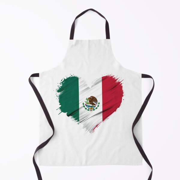 Item preview, Mexico Flag Brush Stroke Heart designed and sold by Oddifys.