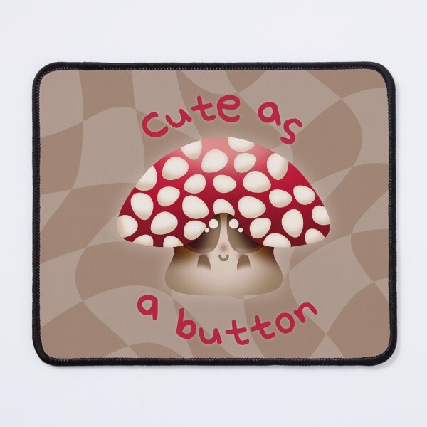 Item preview, Cute as a Button (Mushroom)! designed and sold by Mothwire-Studio.