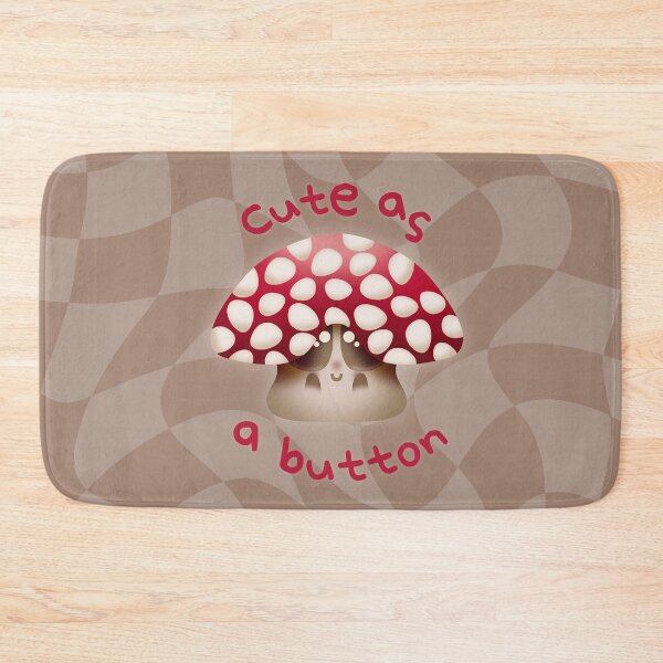Item preview, Cute as a Button (Mushroom)! designed and sold by Mothwire-Studio.
