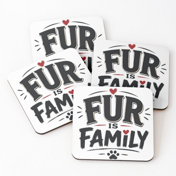 Item preview, Fur Is Family | Animal Lover Typography | Dog & Cat Lover Vintage T-Shirt designed and sold by Lovestickerco.