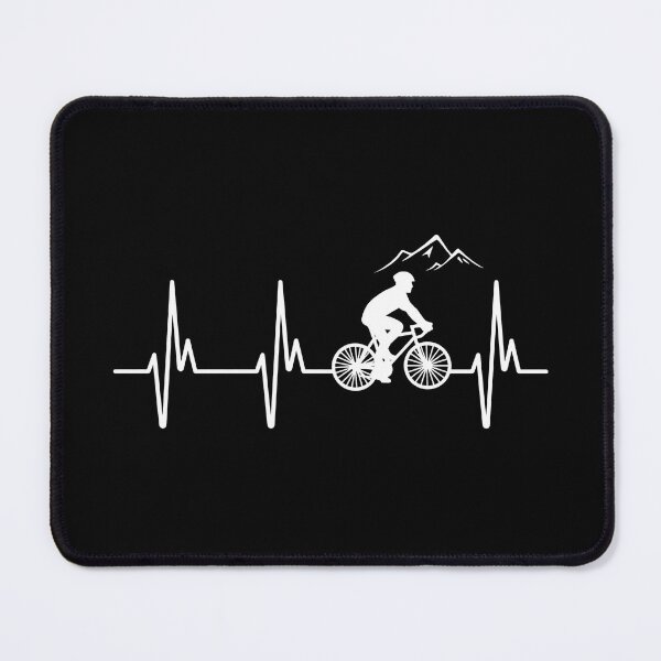 Item preview, Cycling Heartbeat Mountain Rider Silhouette designed and sold by SoyLamderma.