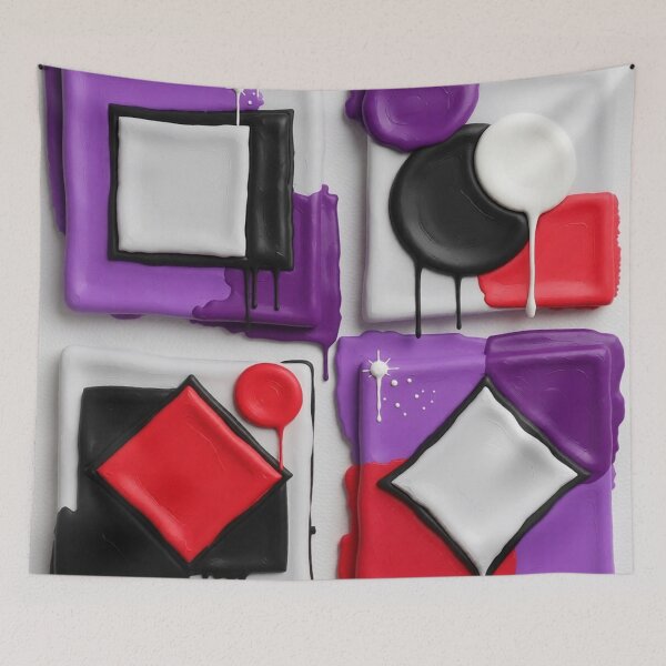 Item preview, retro modern forms C colorful geometric abstract design designed and sold by SmashingDeals.