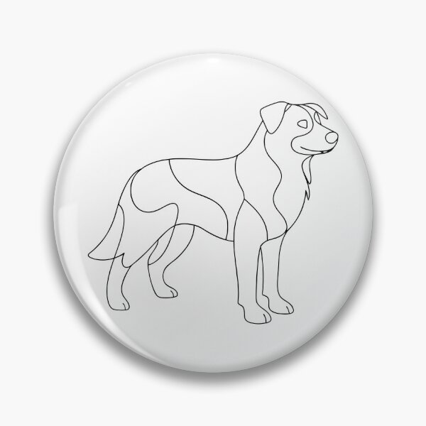 Item preview, Border Collie Elegant Line Art Gift designed and sold by OneLine Studio.