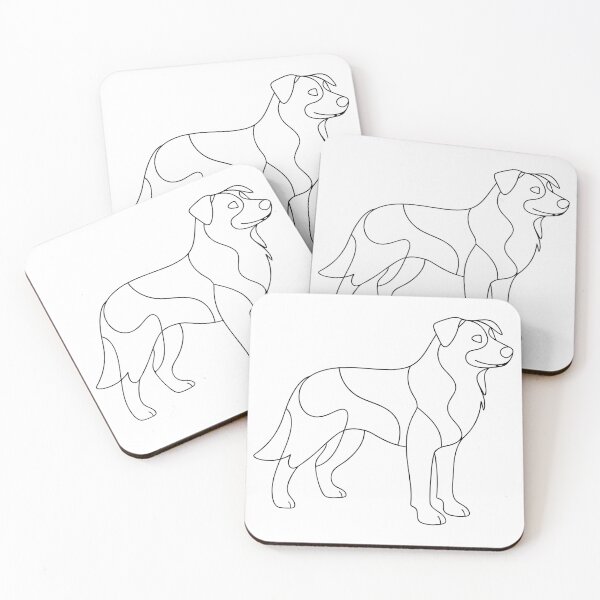 Item preview, Border Collie Elegant Line Art Gift designed and sold by OneLine Studio.