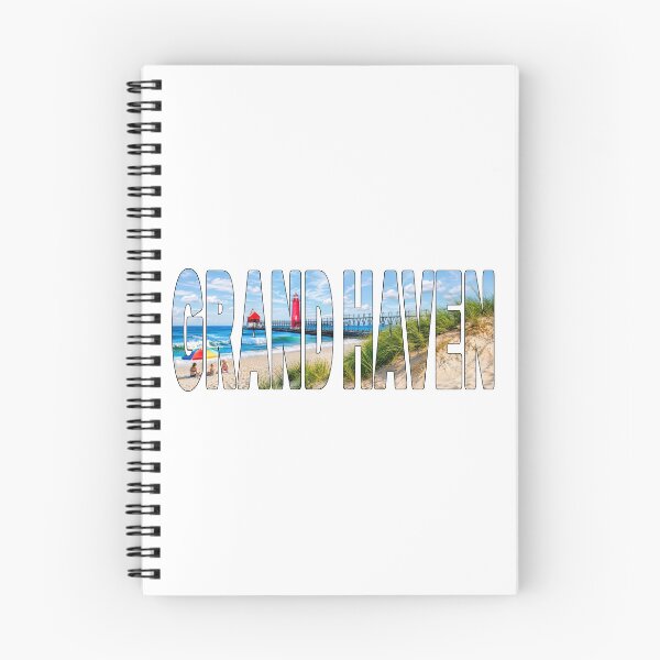 Item preview, GRAND HAVEN - Lake Michigan USA State Park City Beach Red Lighthouse designed and sold by Adam Gormley.