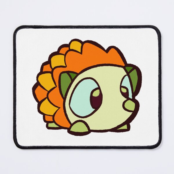 Item preview, Green and orange hedgehog designed and sold by scribblepaw.