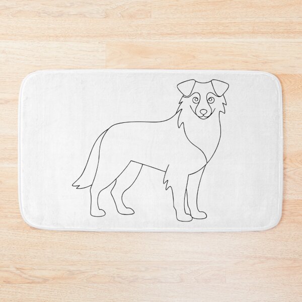 Item preview, Border Collie Friendly Line Art Gift designed and sold by OneLine Studio.