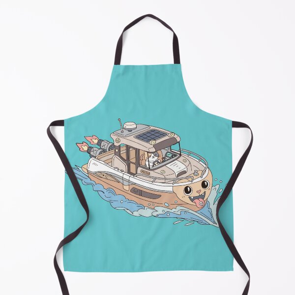 Item preview, Kawaii Calico Cat and Monster Boat designed and sold by Alec Buchan.