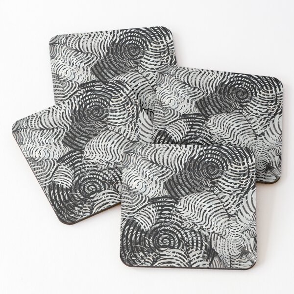 Item preview, Monochrome mish mash with spirals designed and sold by Glenbobagins.