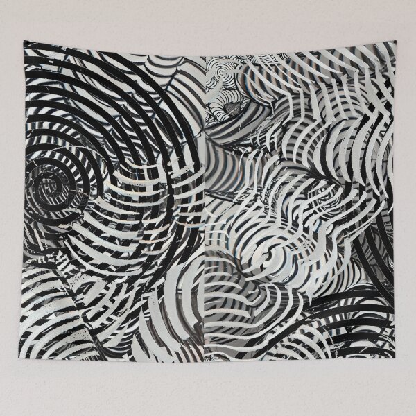Item preview, Monochrome mish mash with spirals designed and sold by Glenbobagins.