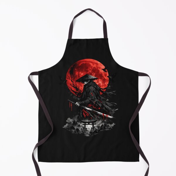Item preview, Crimson Moon Ronin | Dark Samurai Anime-Inspired Japanese Streetwear Design designed and sold by Diwakar-Designs.