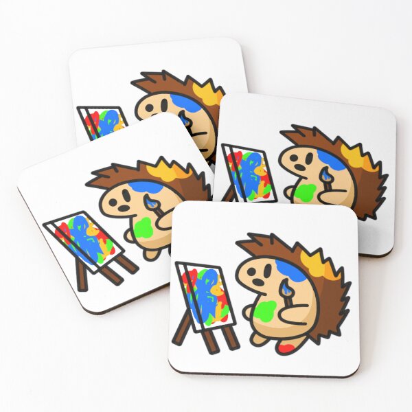 Item preview, hedghog doin some arts designed and sold by TheCoolestGuyAroundTown.