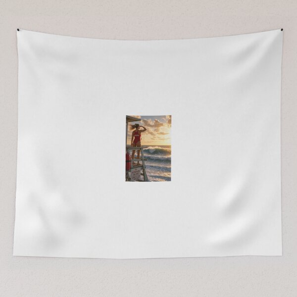 Item preview, Lifeguard Watching Sunset Waves designed and sold by CathryneDelamort.