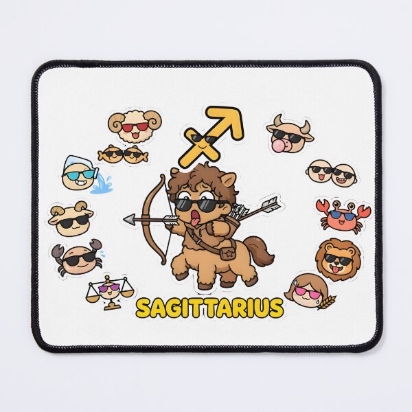 Item preview, Cute Sagittarius Cartoon Zodiac Characters designed and sold by Zodiac Celestial Art.